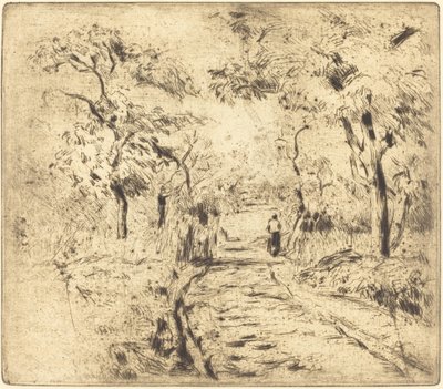 In the Fields at Ennery by Camille Pissarro