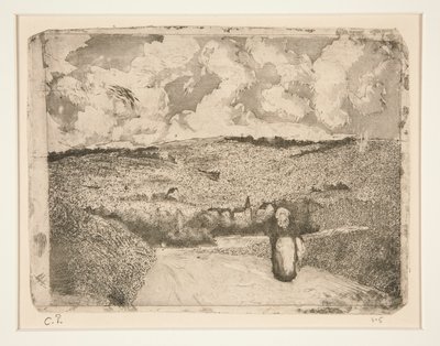 The Woman on the Road by Camille Pissarro