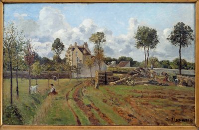 Landscape. View of Louveciennes by Camille Jacob Pissarro