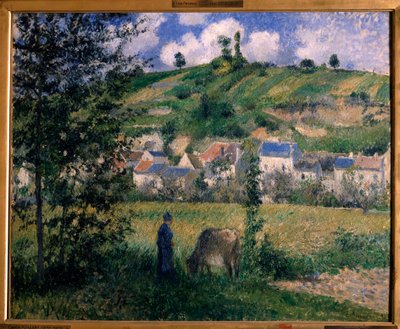 Landscape in Chaponval by Camille Jacob Pissarro