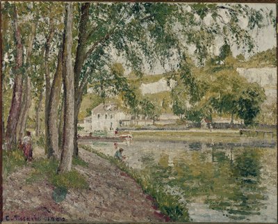 Moret, the Loing Canal: The Path to Saint Mammes by Camille Jacob Pissarro