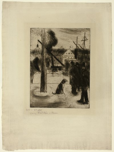 Promenade in Rouen: Cours Boieldieu by Camille Pissarro