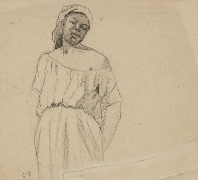 Study of a Negress by Camille Pissarro
