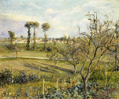 Sunset at Valhermeil, near Pontoise by Camille Jacob Pissarro