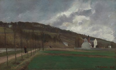 The Banks of the Marne in Winter, 1866 by Camille Pissarro