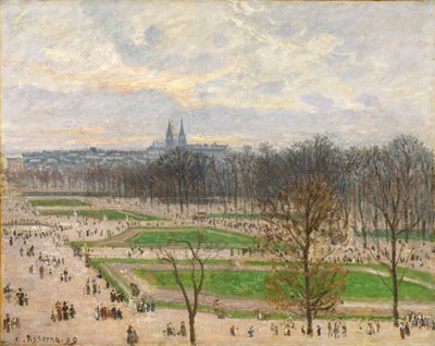 The Garden of the Tuileries on a Winter Afternoon by Camille Jacob Pissarro