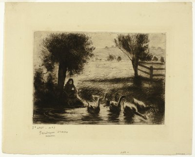 The Geese by Camille Pissarro