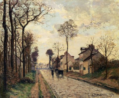 The Louveciennes Road by Camille Pissarro