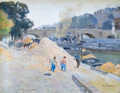 The banks of the Seine in Paris, pont Marie, Quai d