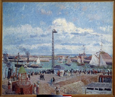 The cove of pilots, before the port of Le Havre by Camille Jacob Pissarro