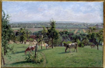 The slopes of the Vesinet by Camille Jacob Pissarro