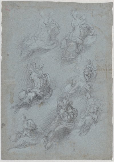 Studies for the Virgin and Child by Camillo Boccaccino