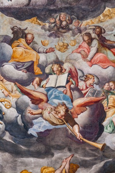 Angels playing music (detail) by Camillo Procaccini
