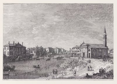 At Dolo, from the series Vedute (Views) by Canaletto (Giovanni Antonio Canal)