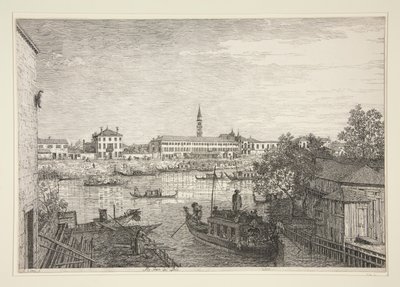 At the Locks of Dolo, from the Series Vedute (Views) by Canaletto (Giovanni Antonio Canal)