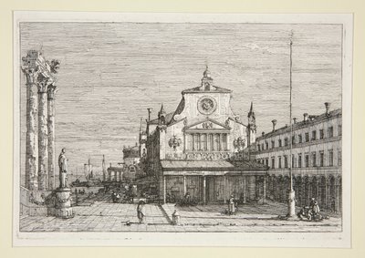 Imaginary View of S. Giacomo Di Rialto, from the series Vedute (Views) by Canaletto (Giovanni Antonio Canal)