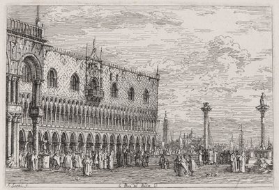 The Piera del Bando. V, from the series Views by Canaletto (Giovanni Antonio Canal)