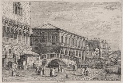 The Prison, Venice, from the series Vedute by Canaletto (Giovanni Antonio Canal)