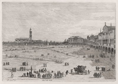 Prato della Valle, from the series Vedute by Canaletto (Giovanni Antonio Canal)
