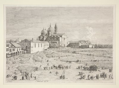 S. Giustina in Prà della Valle, from the series Views by Canaletto (Giovanni Antonio Canal)