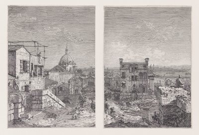 The House with the Inscription, from the Series Vedute (Views) by Canaletto (Giovanni Antonio Canal)