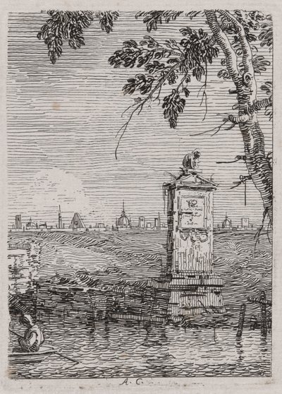 The Little Monument, from the Series Vedute (Views) by Canaletto (Giovanni Antonio Canal)