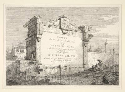 Title Plate, from the series Views by Canaletto (Giovanni Antonio Canal)