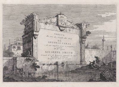 Title Plate, from the Series Vedute (Views) by Canaletto (Giovanni Antonio Canal)