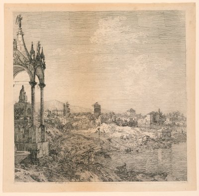 A View of a Town with a Bishop