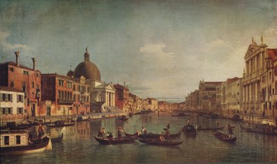 A View on the Grand Canal, Venice by Giovanni Antonio Canal