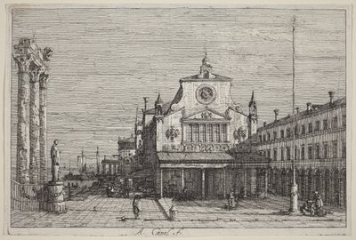 Imaginary View of S. Giacomo di Rialto by Canaletto