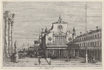 Imaginary View of S. Giacomo di Rialto, c. 1735-1746 by Canaletto