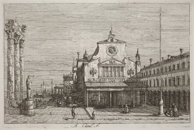 Imaginary View of S. Giacomo di Rialto by Canaletto