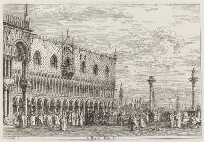 La Piera del Bando by Canaletto
