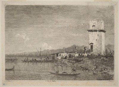 The Tower of Malghera by Canaletto