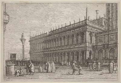 The Library. V. by Canaletto