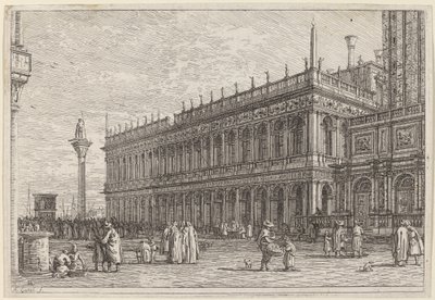 The Library by Canaletto