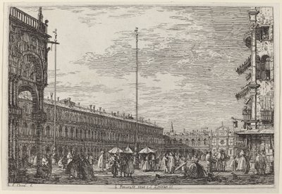 Le Procuratie niove e S. Ziminian V. by Canaletto