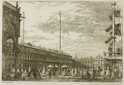 Le Procuratie Niove and S. Ziminian V, from Vedute by Canaletto