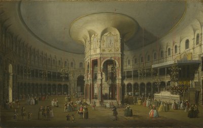 London: Interior of the Rotunda at Ranelagh, 1754 by Giovanni Antonio Canal