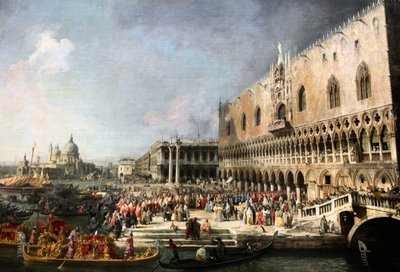 Reception of the French Ambassador in Venice, 1726-1727 by Canaletto