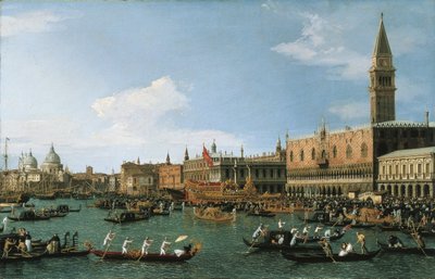 Return of Il Bucintoro on Ascension Day by Giovanni Antonio Canal