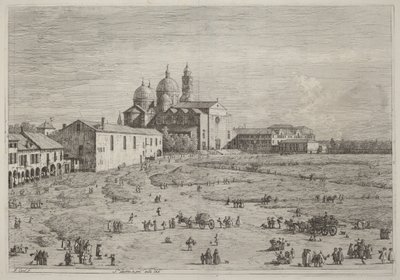 S. Giustina in Pra della Vale by Canaletto