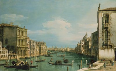 The Grand Canal Venice Looking East from the Campo di San Vio by Giovanni Antonio Canal