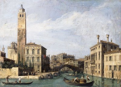 The Grand Canal with San Geremia, Palazzo Labia and the Entrance to the Cannaregio by Giovanni Antonio Canal