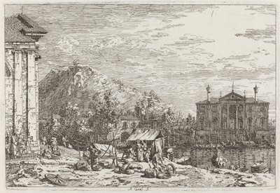 The Market at Dolo, c. 1735-1746 by Canaletto