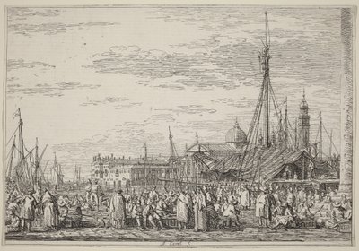 The Market on the Molo by Canaletto