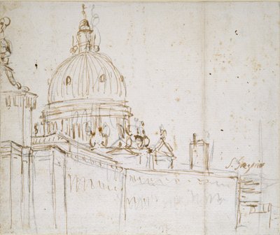 Venice: The Dogana di Mare and S. Maria della Salute by Canaletto