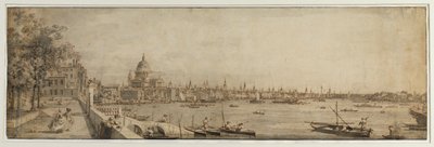 View from Somerset Gardens looking towards London Bridge, c.1746-55 by Canaletto