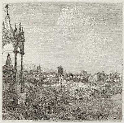 View of a Town with a Bishop